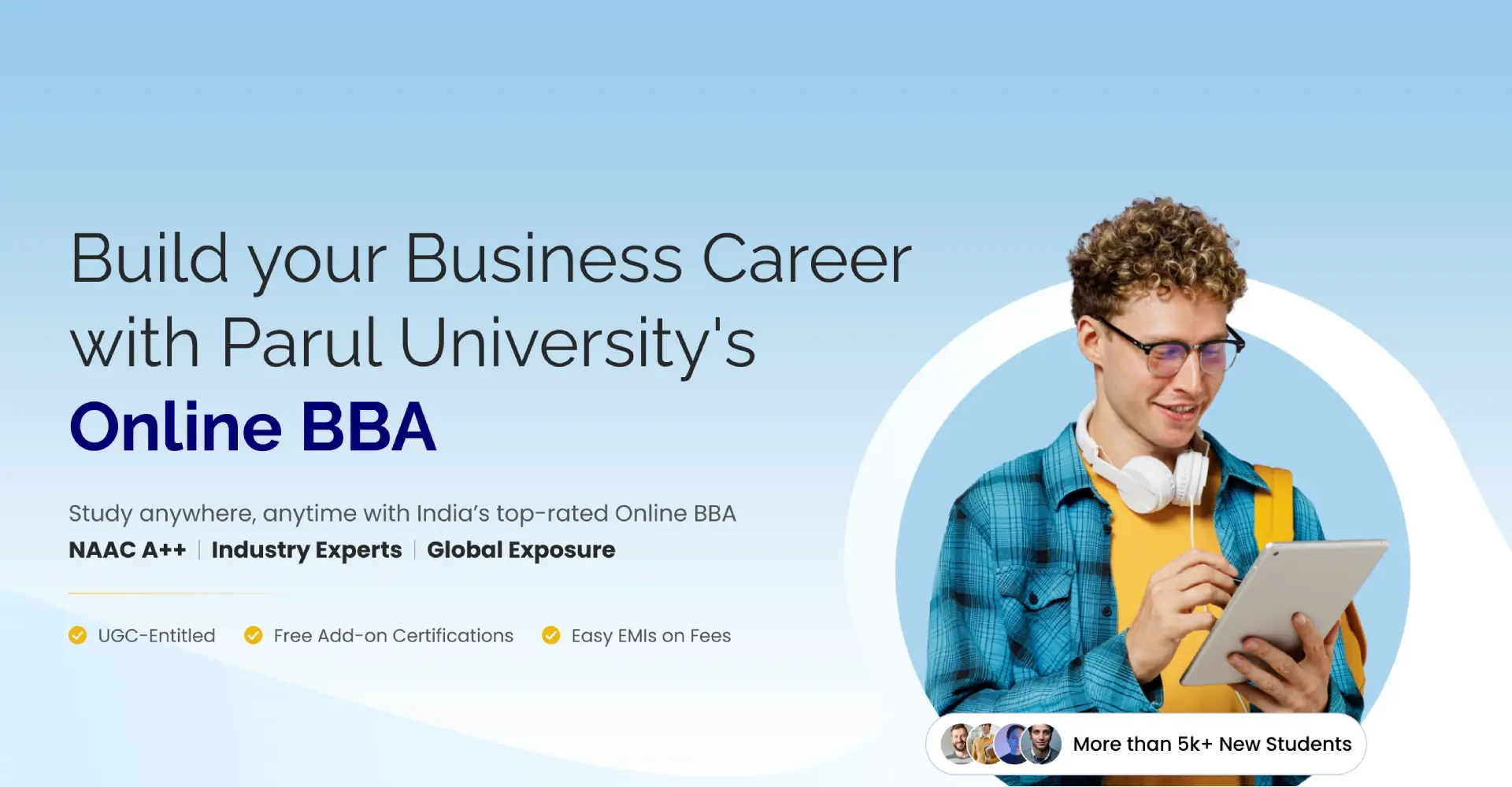 Build your Business Career with Parul University's Online BBA