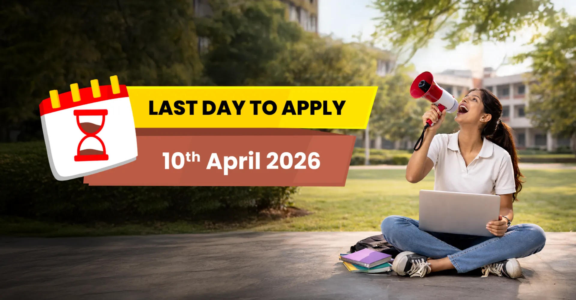 Last date to apply 10th April 2026 - Parul University