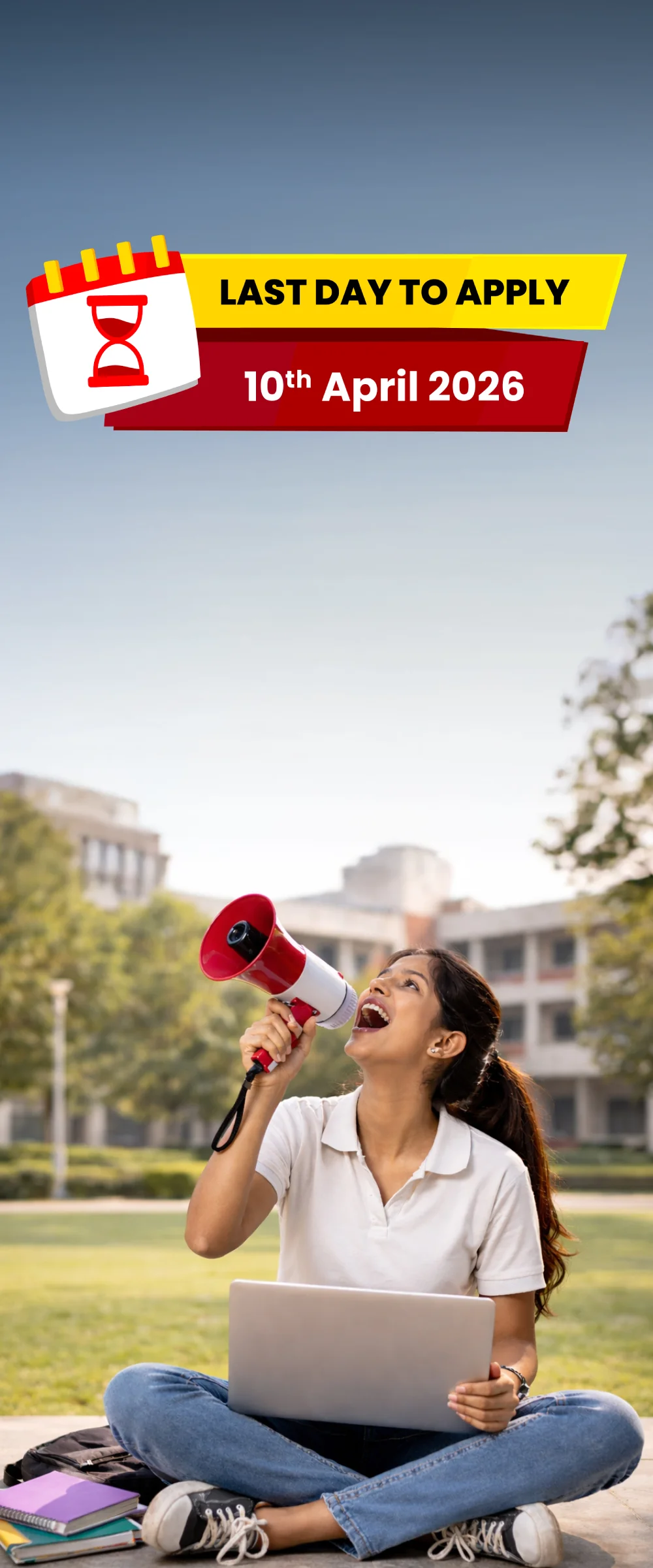 Last date to apply 10th April 2026 - Parul University